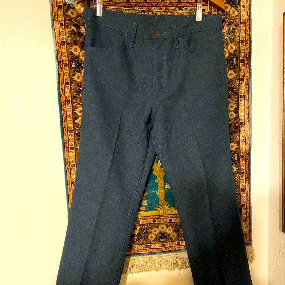 Vintage Wrangler 100% polyester pants 33-30 boot cut